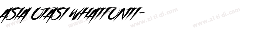 Asia Otasi WhatFontI字体转换
